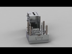 투명한 폴더형 전화 뒷면 커버 (1*1) / 3판 주형 / 냉각 러너 No.21872