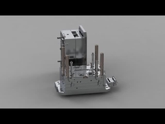 투명 셋 견딜수 있는 휴대폰 배터리 커버 (1*1) / 핫 러너 / 3판은 No.23691&23692를 성형합니다