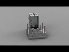 박스 브라켓 (1*4) / 냉각 러너 / 3판을 고발하는 투명한 이어폰은 No.24201을 성형합니다